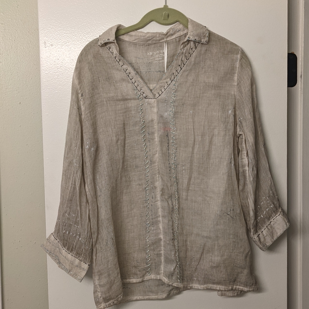 Karyn Seo Jana Blouse size S